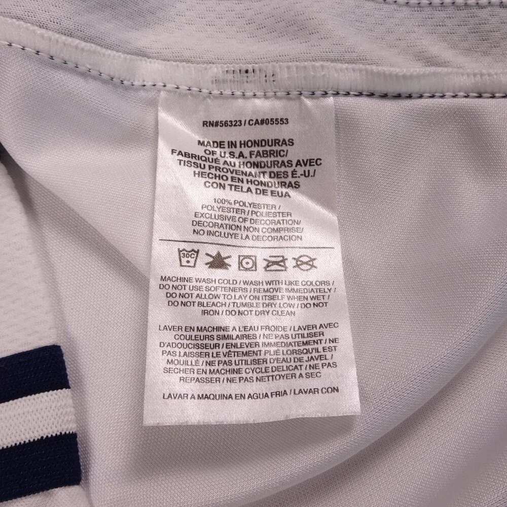 NIKE, Youth baseline‎ jersey basketball tank top. White/Blue. Youth Large